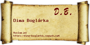 Dima Boglárka névjegykártya