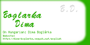 boglarka dima business card