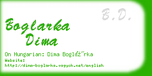boglarka dima business card